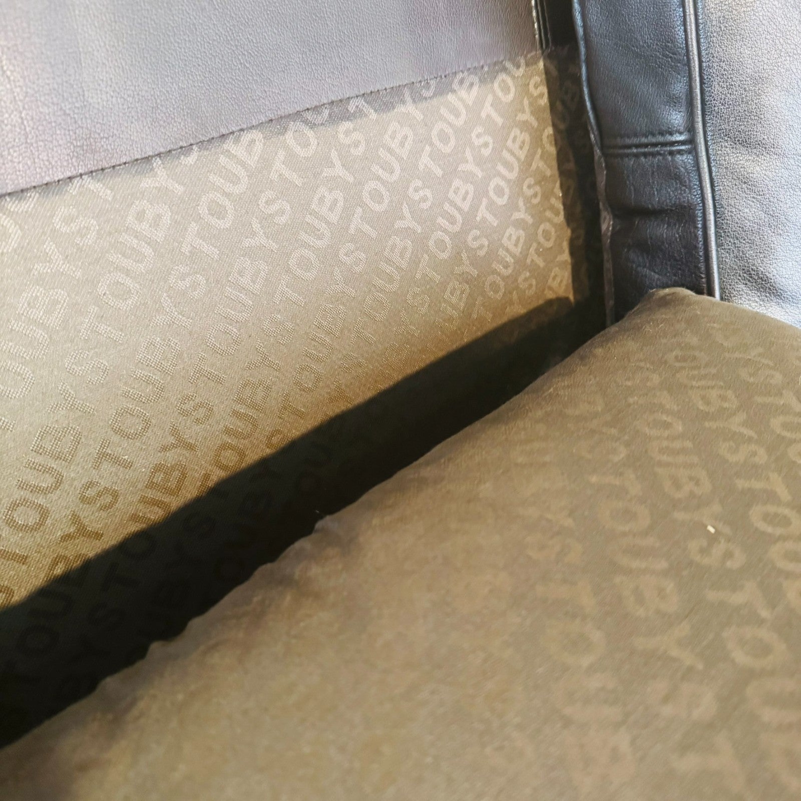 Vintage Danish Two-Seater Black Leather Sofa by Stouby – Stylish