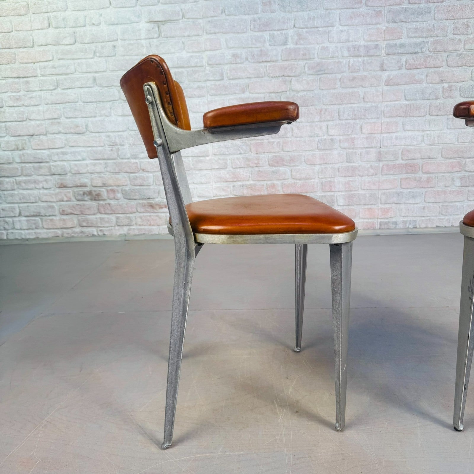 Set of 10 Ernest Race BA3 Dining Chairs – Tan Leather Mid-Century Modern Icons