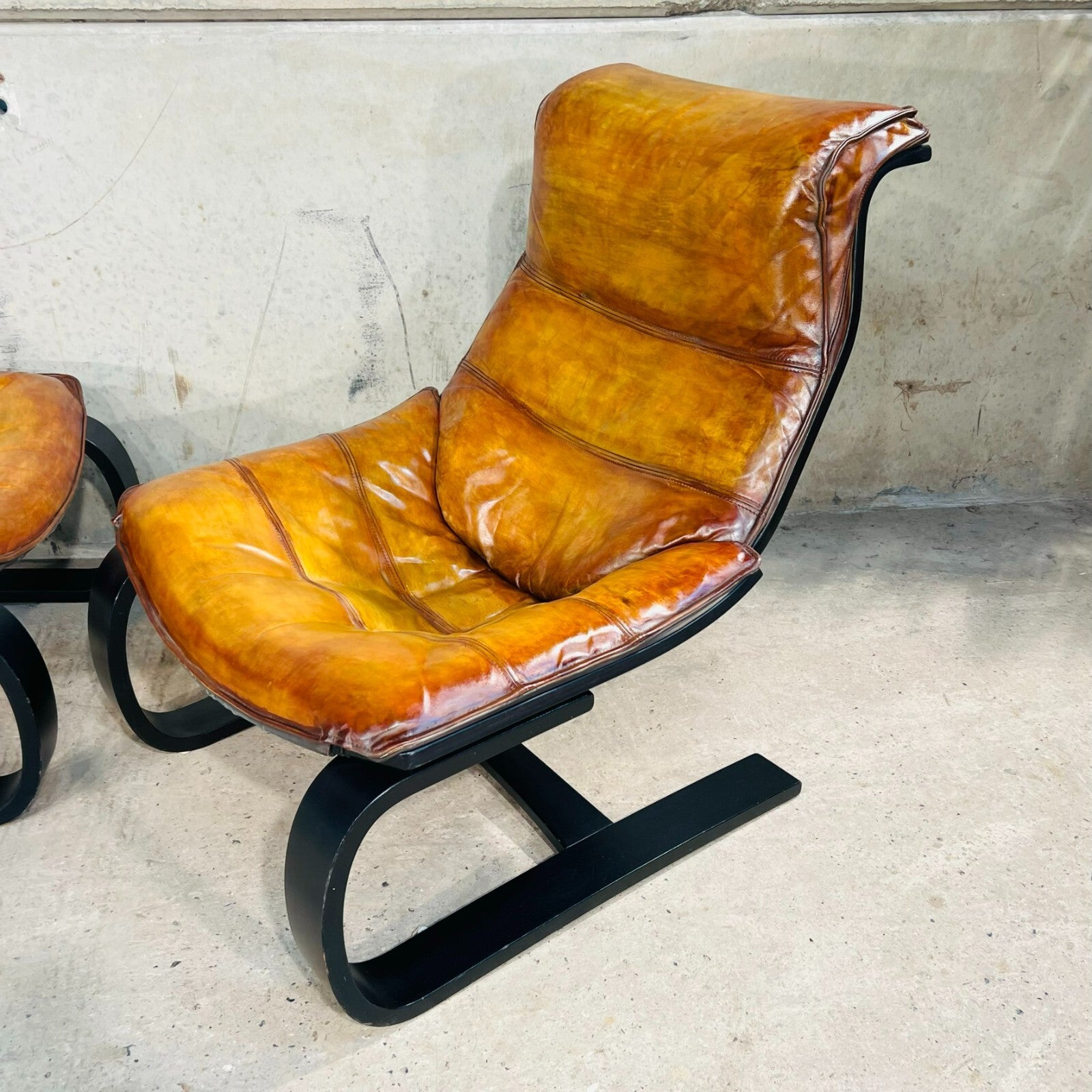 A Rare Pair of Vintage 1970s Swedish Design Nelo Chairs by Ake Fribyter