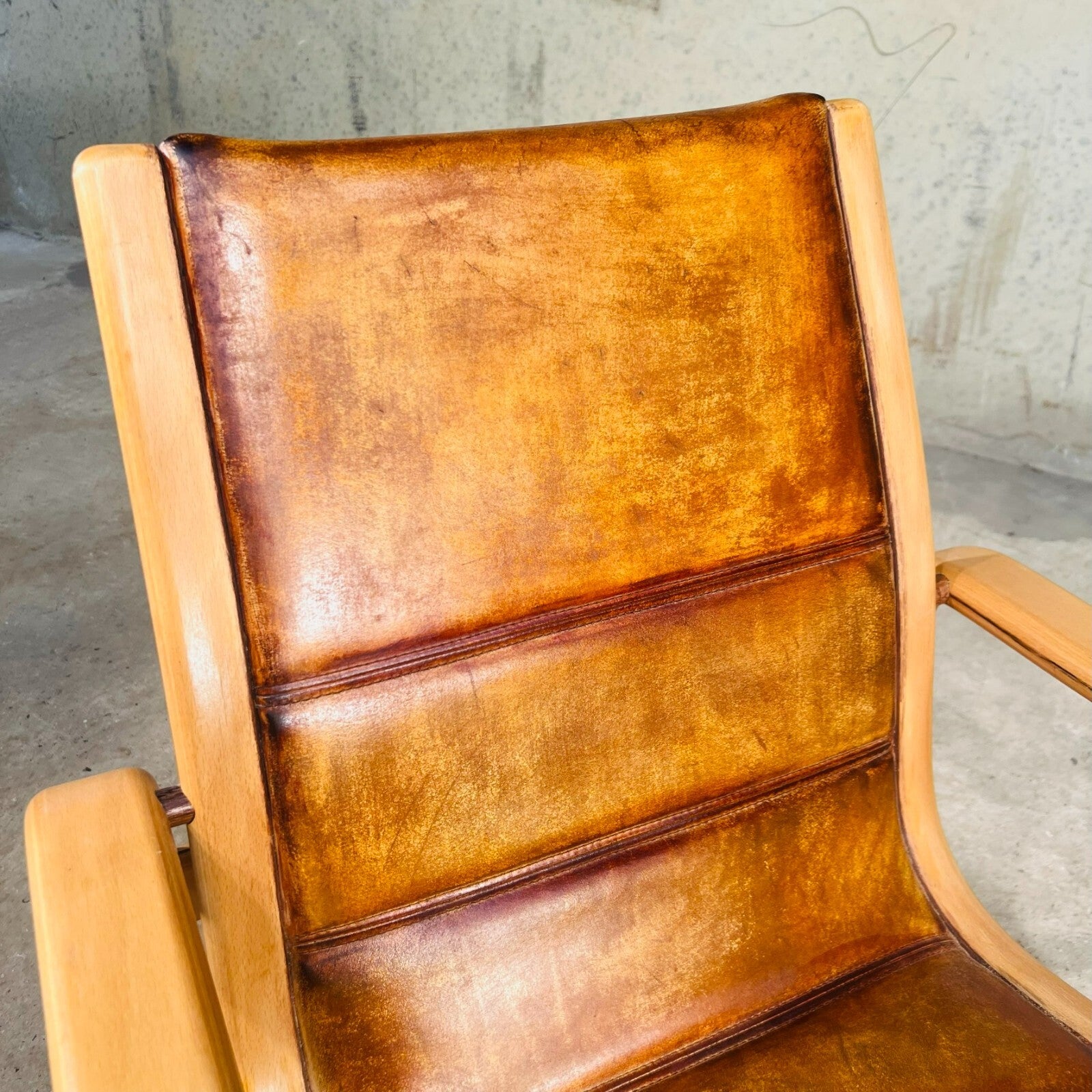 Vintage Pair of Leather Armchairs by Yngve Elstrom for Swedese