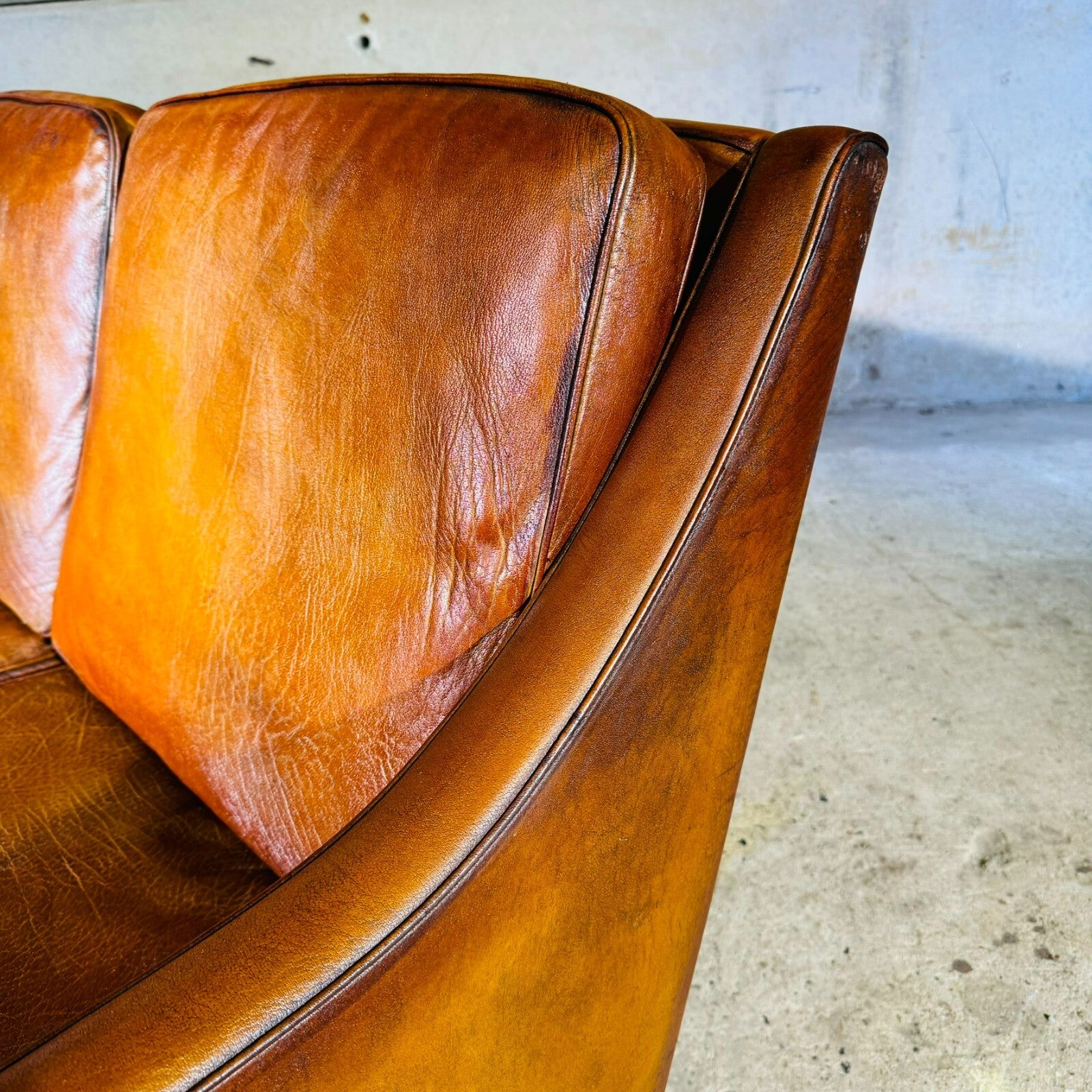Vintage Arne Norell Leather Sofa (1970s) – Swedish Design Masterpiece