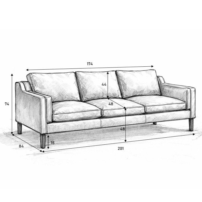 THE CORVIN | Three-Seater Sofa