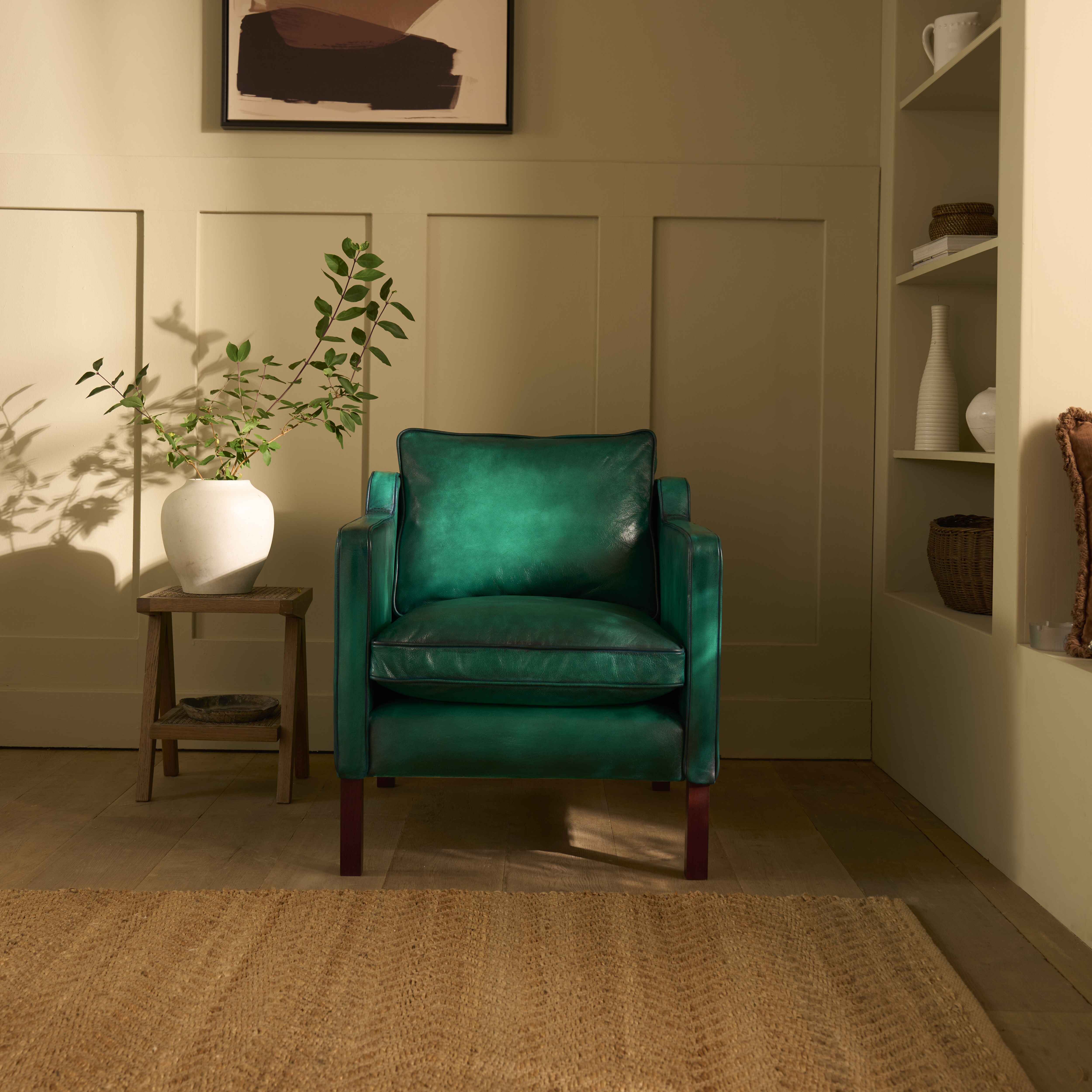 luxury-hand-dyed-mid-century-leather-armchair-cottage-front