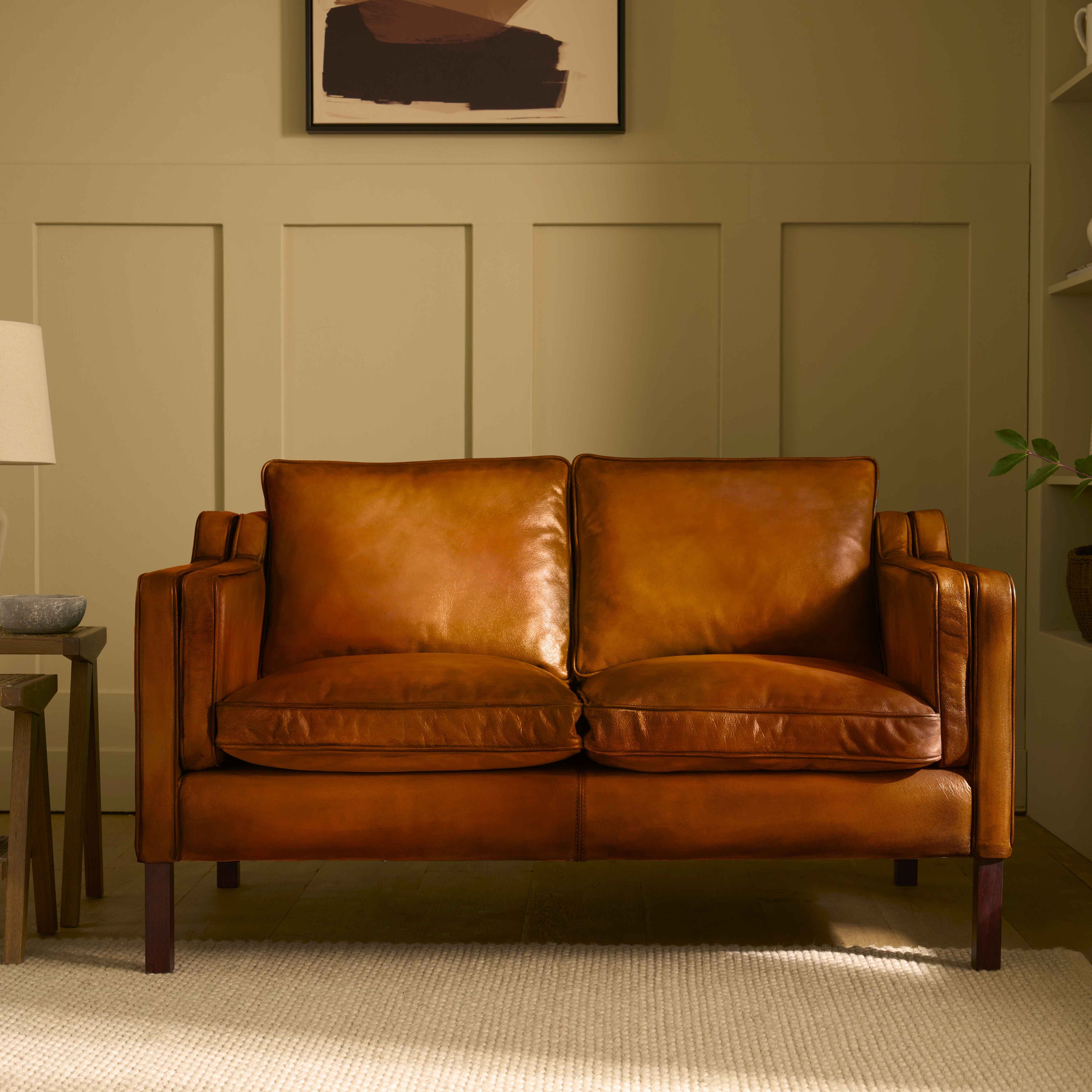 luxury-hand-dyed-mid-century-tan-leather-two-seater-sofa-cottage