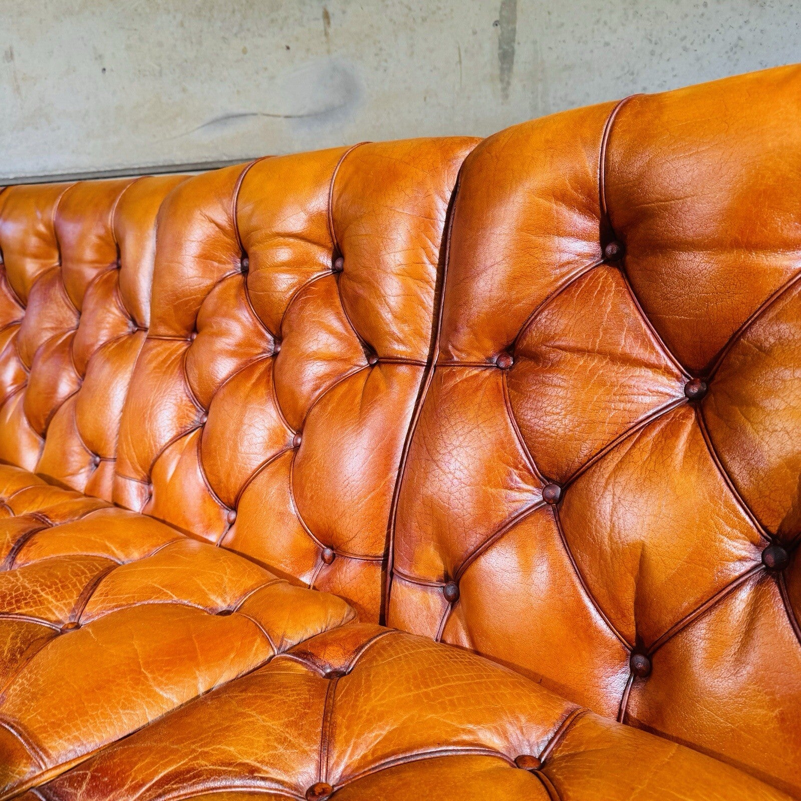 Exceptional Three-Seater “Jupiter Tan Leather Sofa by Arne Norell Sweden