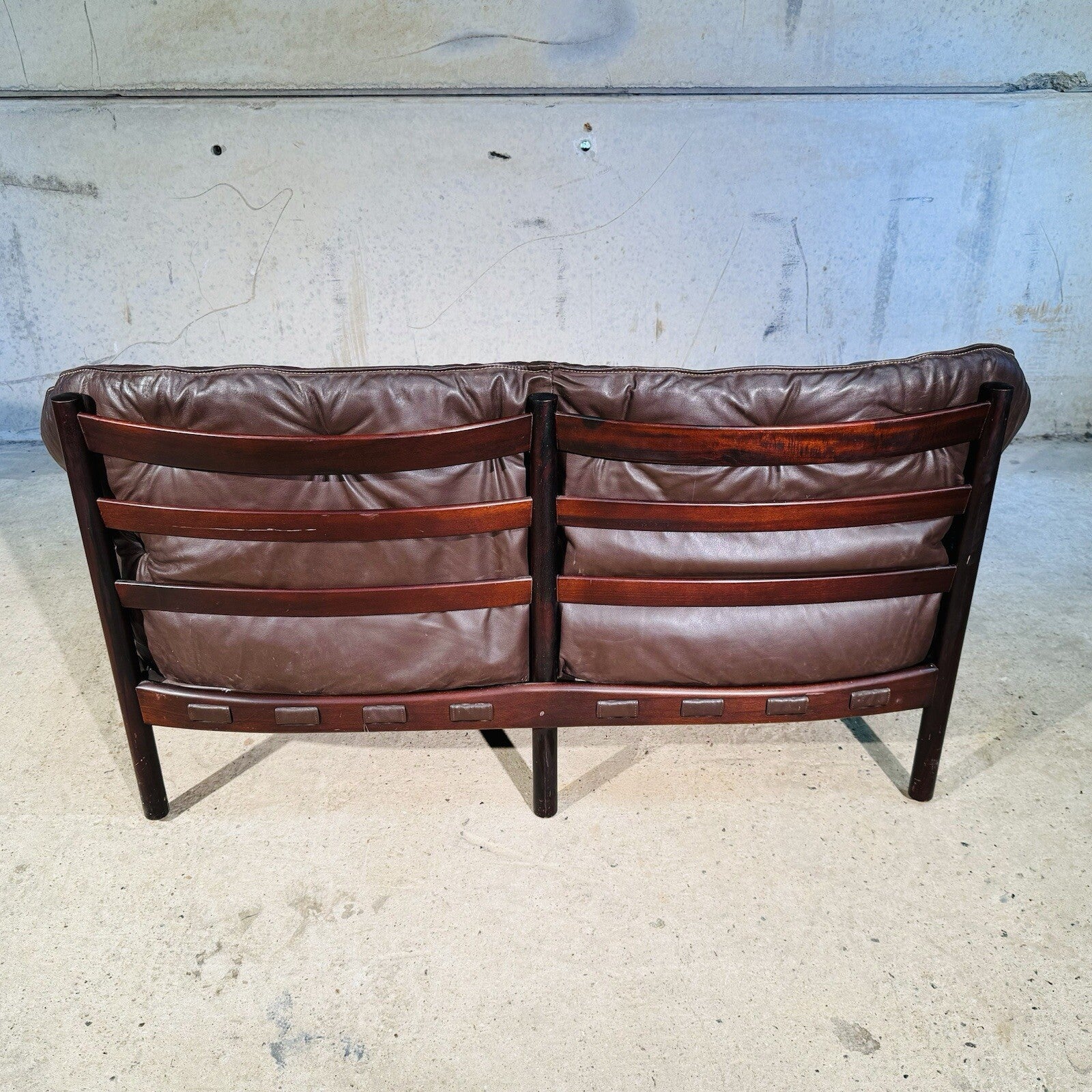 Arne Norrell Sofa Suite for Coja - Two-Seater + Three-Seater Brown Leather