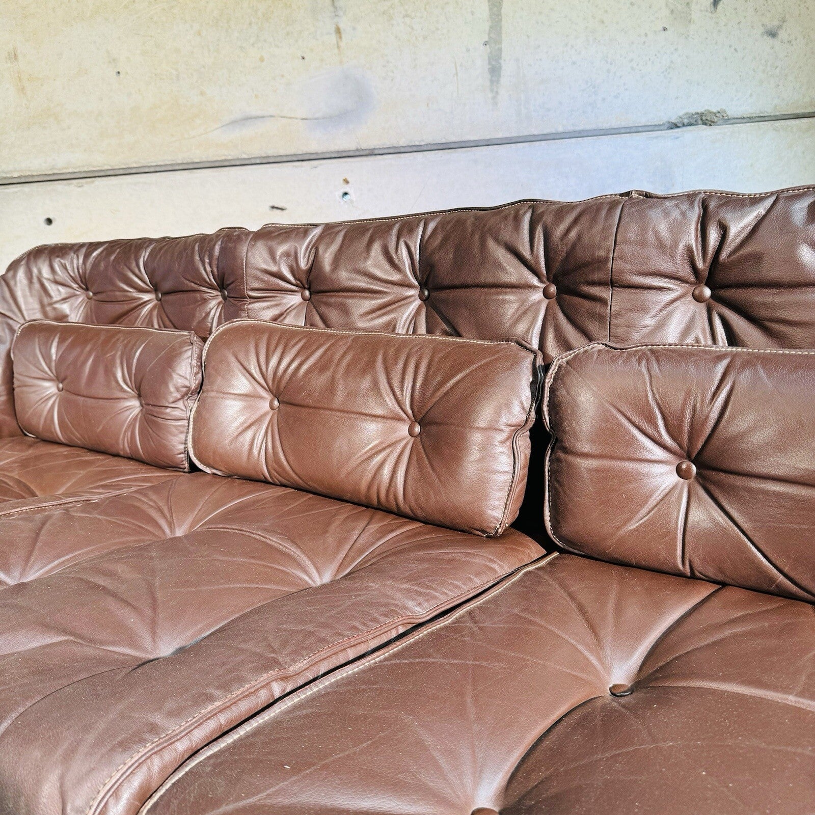 Arne Norrell Sofa Suite for Coja - Two-Seater + Three-Seater Brown Leather