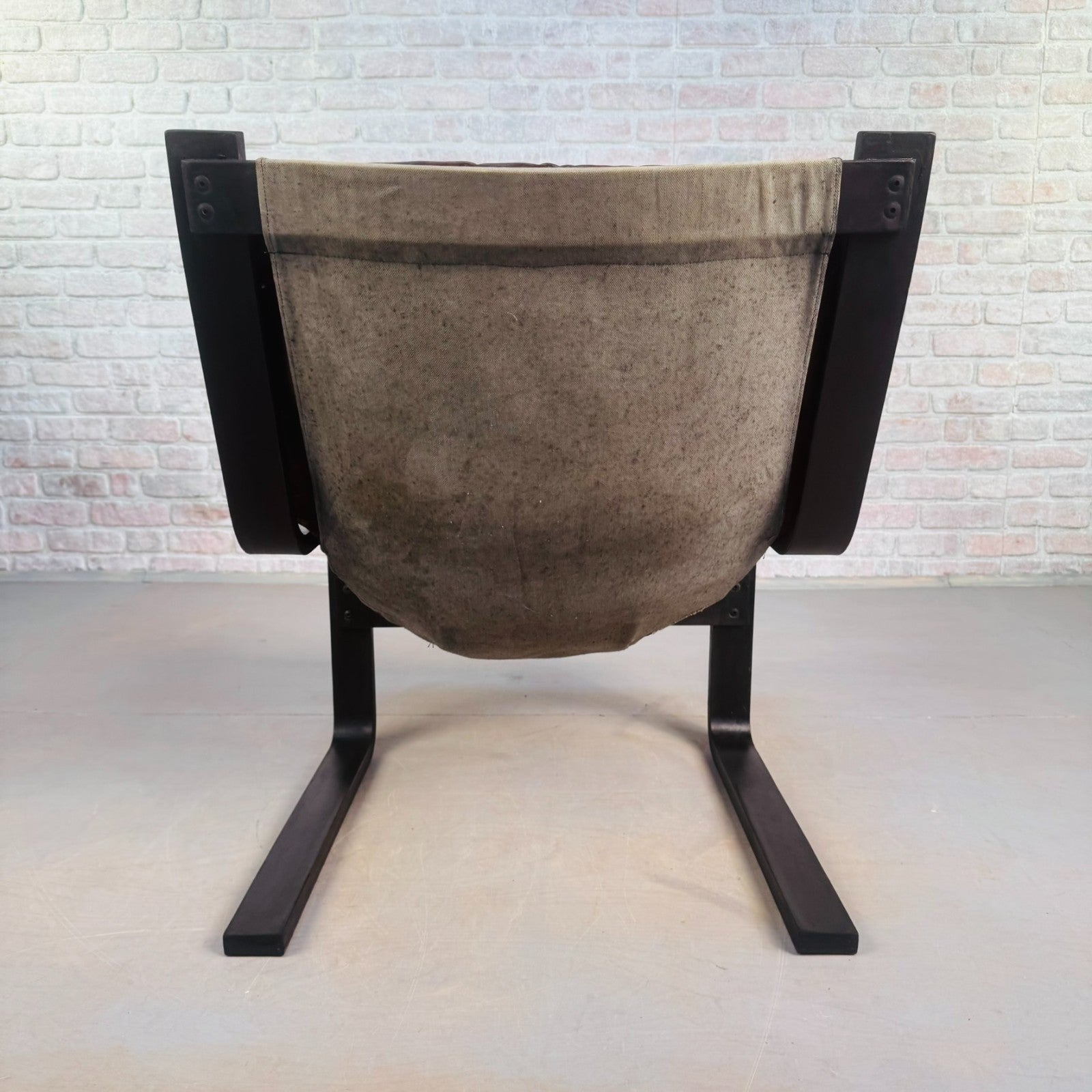 Vintage 1970s Swedish Cantilever Tan Leather Armchair – Stylish, Comfortable