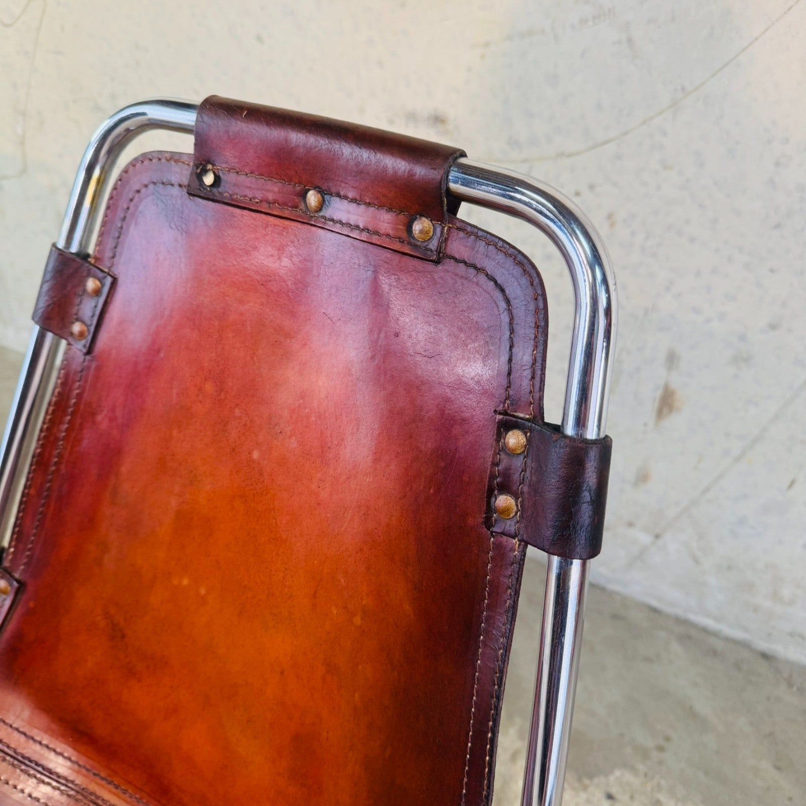 4 Les Arcs Chair – Tan Leather Iconic 1960s Design by Charlotte Perriand