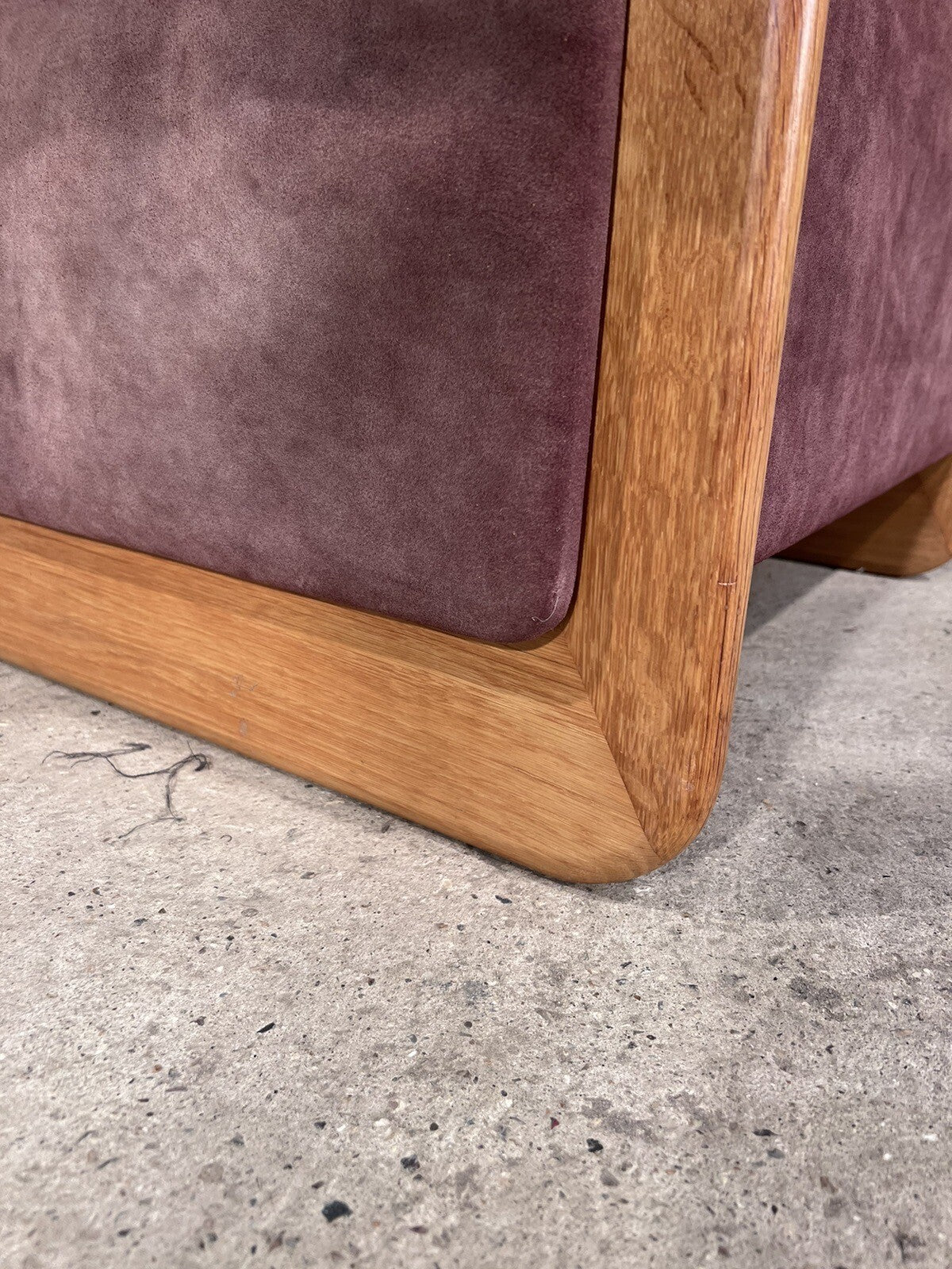 A Superb 1970s De Sede  two-seater Mauve leather sofa