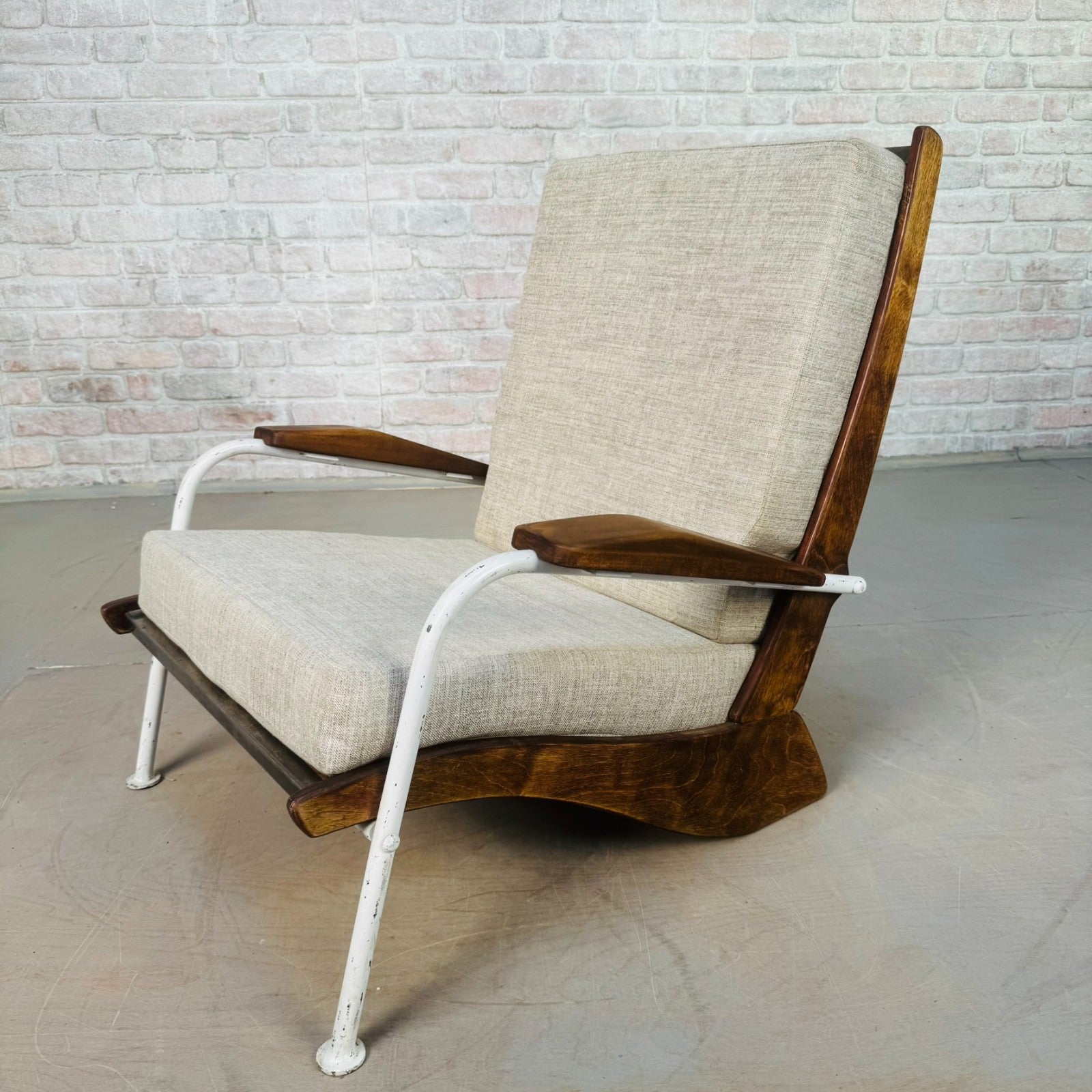 Mid-Century Armchair in the Style of Jean Prouvé “Kangourou”