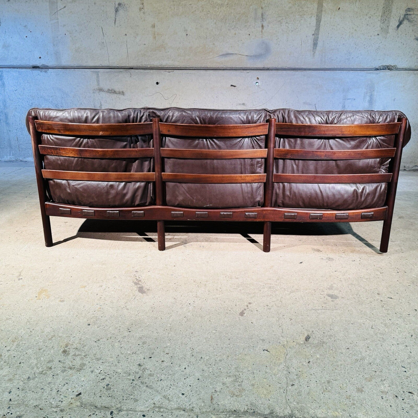 Arne Norrell Sofa Suite for Coja - Two-Seater + Three-Seater Brown Leather