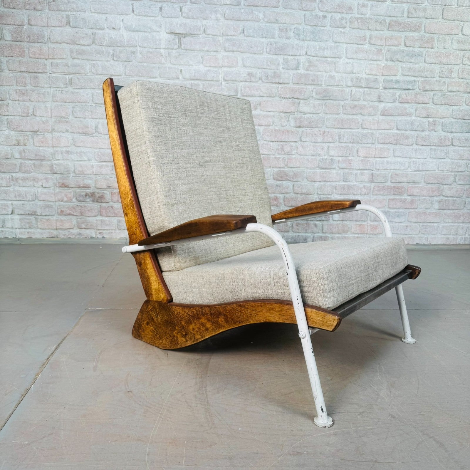 Mid-Century Armchair in the Style of Jean Prouvé “Kangourou”