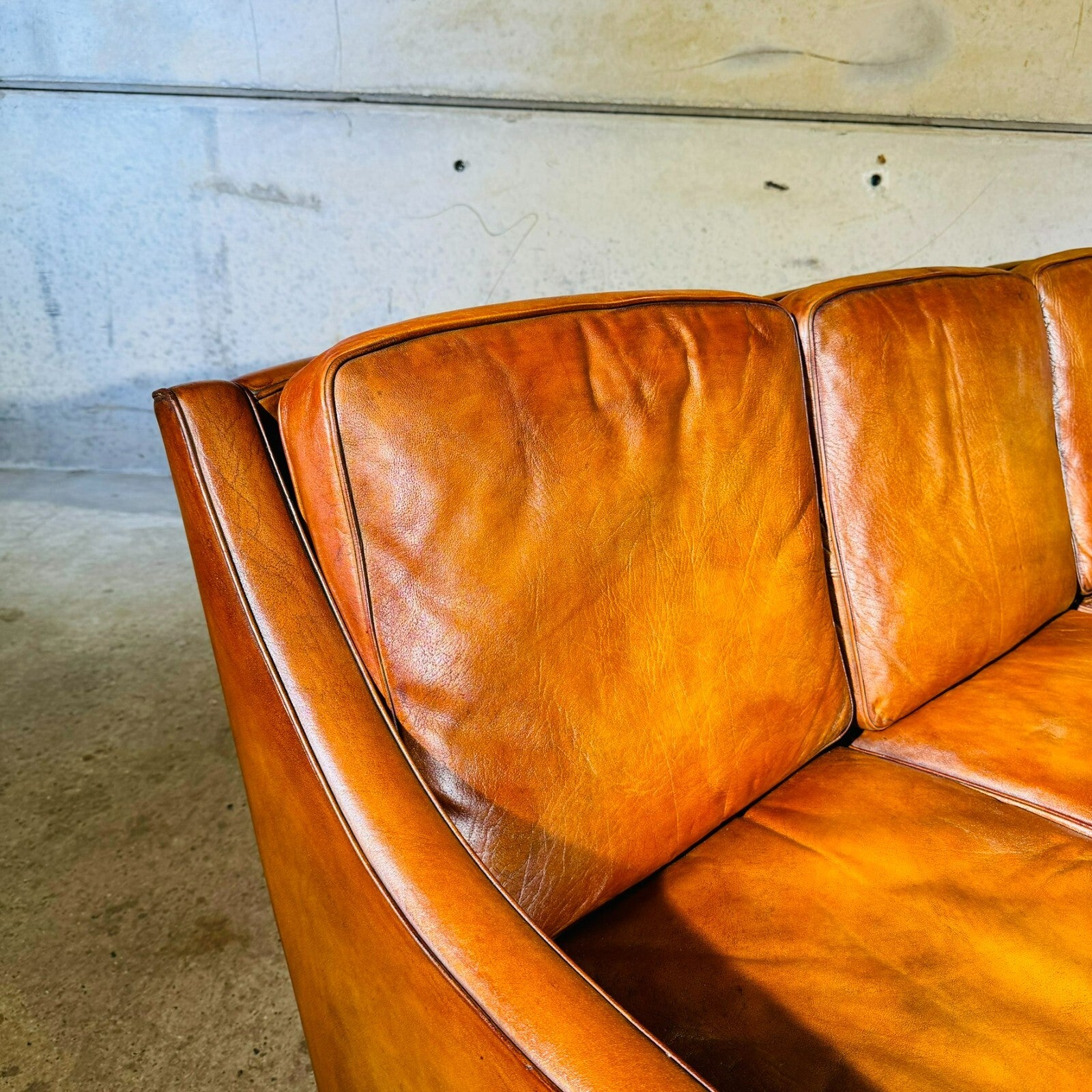 Vintage Arne Norell Leather Sofa (1970s) – Swedish Design Masterpiece
