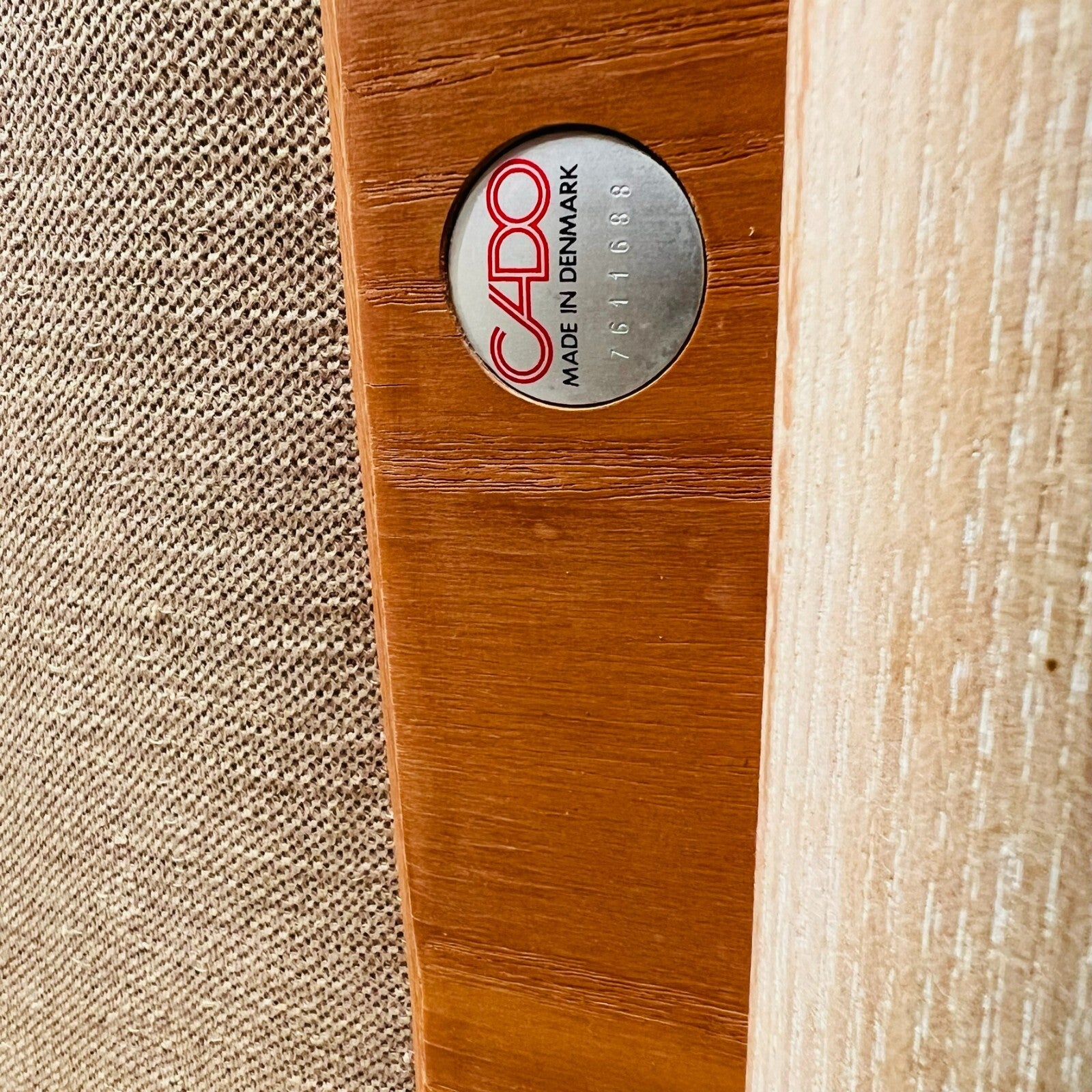 Super Stylish Danish Vintage Cado Lounge Chair Light Beech and Tan Leather