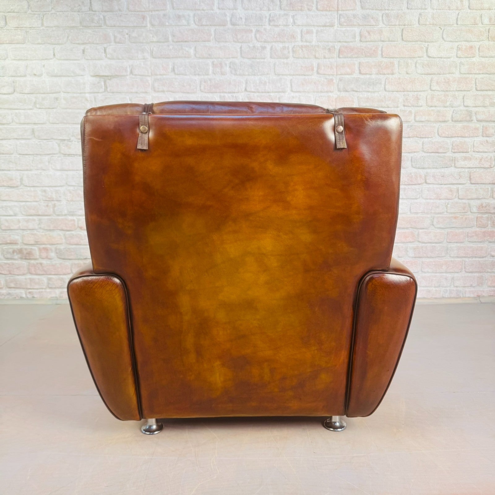 Vintage 1970s Svend Skipper Danish Tan Leather Armchair – Beautiful Patina
