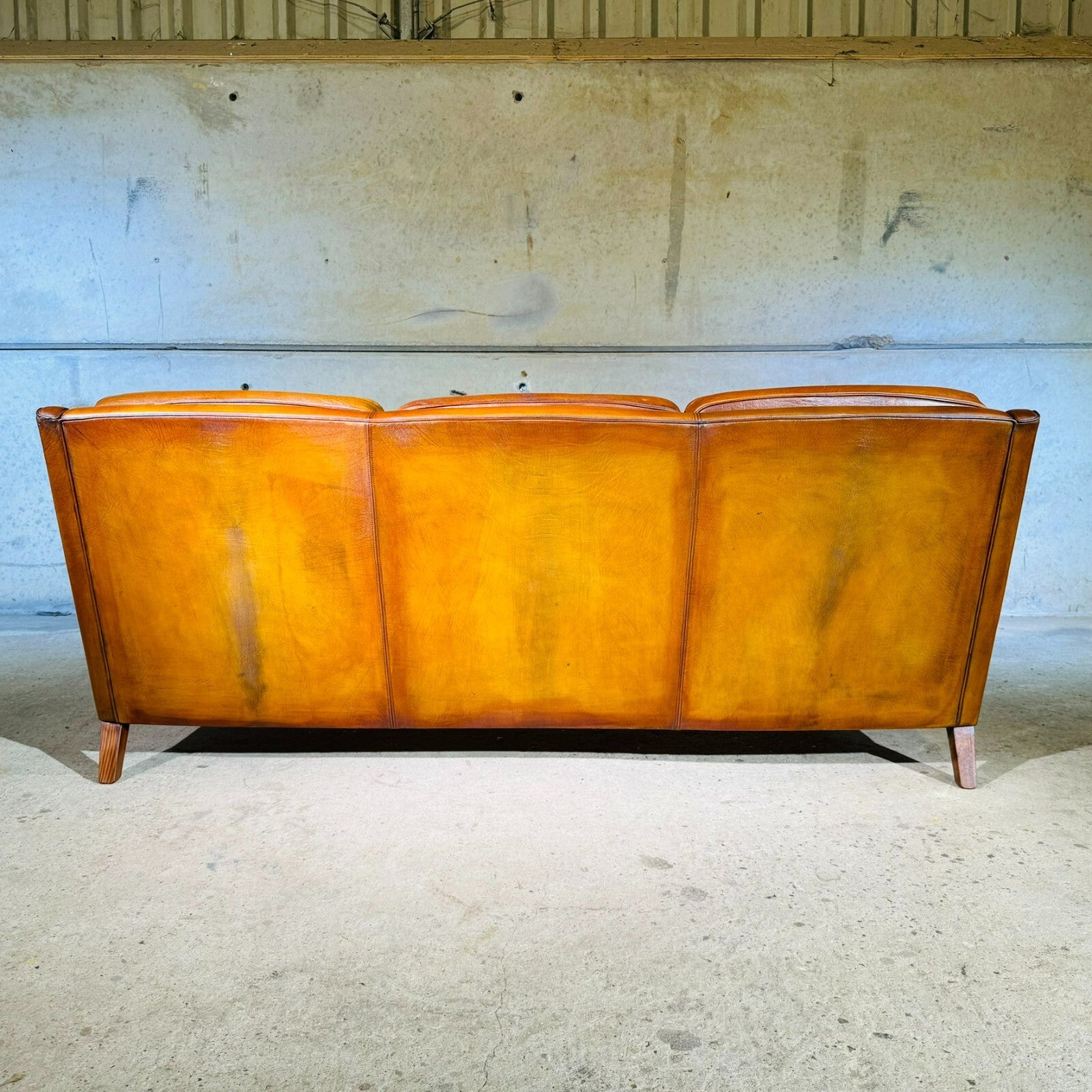 Vintage Arne Norell Leather Sofa (1970s) – Swedish Design Masterpiece
