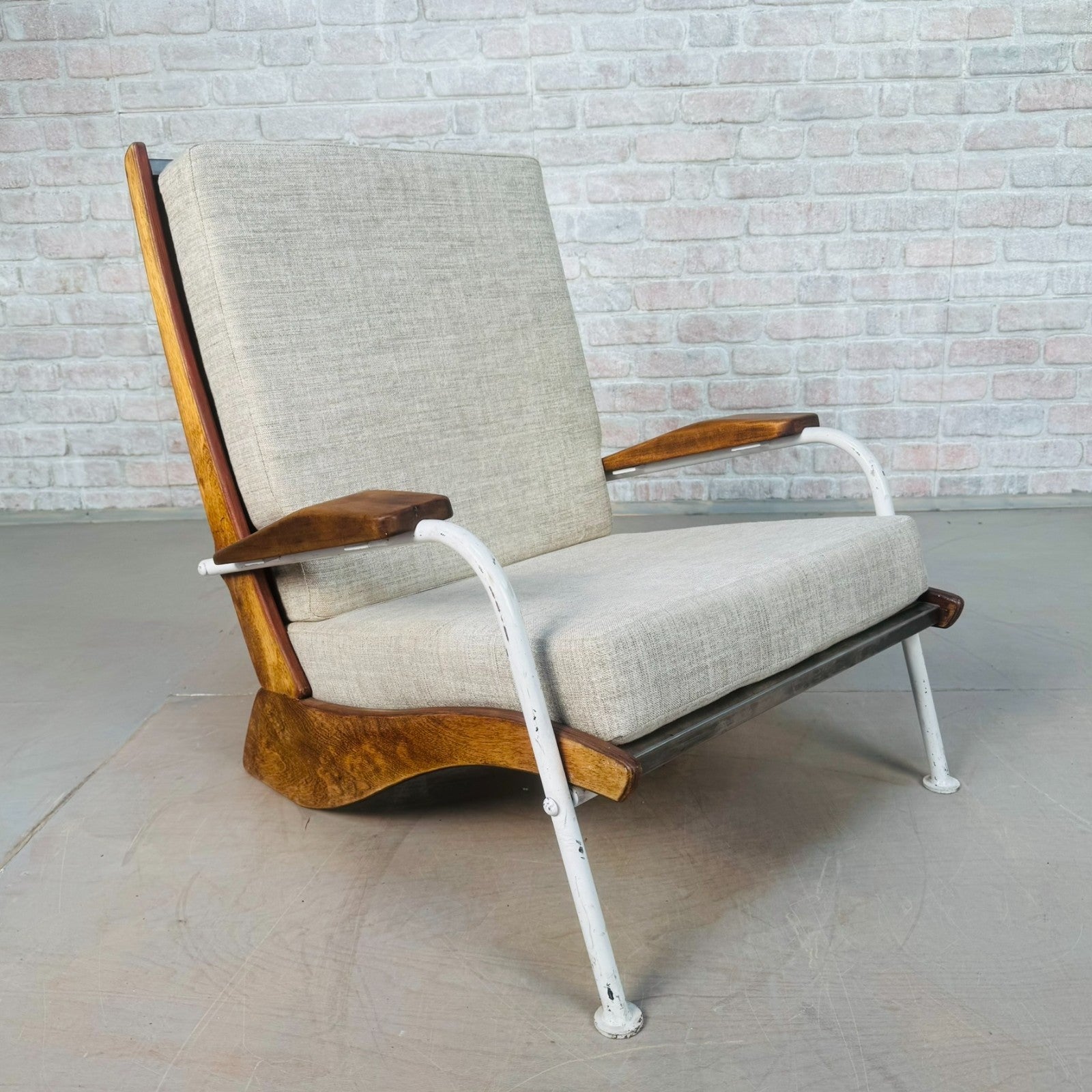 Mid-Century Armchair in the Style of Jean Prouvé “Kangourou”